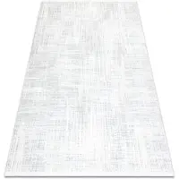 Rugsx Tapis moderne DUKE A0357 crème - Vintage, structuré, très doux, franges 140x190 cm