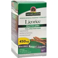 Natures Answer , Réglisse, 450 mg, 90 Gélules Végétariennes