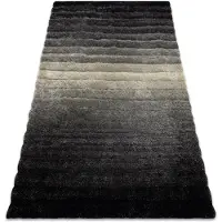 Rugsx Tapis moderne FLIM 007-B6 shaggy, Rayures - Structural gris 80x150 cm