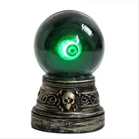 Typecat Décoration de boule de cristal d'Halloween à LED gothique, alimentée par piles, pour la maison
