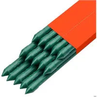 OEM Tiges de support pour jardin, lot de 15, 1705 mm, en plastique, revêtues, avec extrémités pointues et billes antidérapantes, idéales pour soutenir les plantes grimpantes et les légumes d'extérieur.