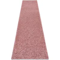 Rugsx Tapis, le tapis de couloir SOFFI shaggy 5cm rose - pour la cuisine, l'antichambre, le couloir 70x250 cm