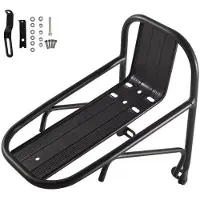Jojomino Support de Panier de Vélo pour Porte-Vélo Avant Support de Fourche Avant en Alliage pour Vélo de Montagne Équipement de Vélo