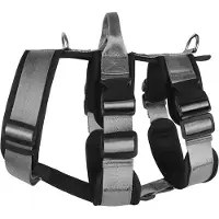 Semoic Harnais AntidéFlagrant pour Grands Chiens avec PoignéE, Sangles de Poitrine RéGlables et Durables pour Grands Chiens, Gris, L