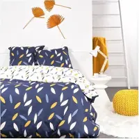 TODAY Set husa pilota Today Floral, Bumbac, 240x260cm, 2 Fete de perna, Multicolor