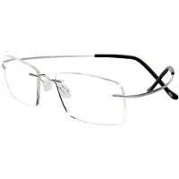 MaxPower (Argent, 1) Lunettes de lecture Titane Légère Résine Flexible Presbyte