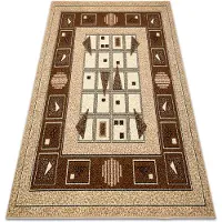 Rugsx BCF Tapis Morad DZETA géométrique, classique - beige 160x220 cm