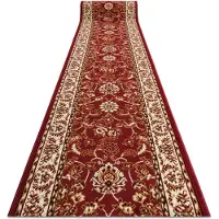 Rugsx TAPIS DE COULOIR BCF MORAD Klasyk classique bordeaux 100 cm 100x410 cm
