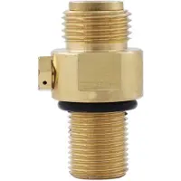Zandona Transverteur RemplaçAble D'Adaptateur de Valve de Co2 M18X1.5 Approprié à la Valve RemplaçAble de Machine de Soude, Utilisé pour CGA320