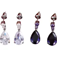 Jojomino Boucles d'oreilles européennes et américaines élégantes pour femmes, boucles d'oreilles goutte d'eau, accessoires à la mode