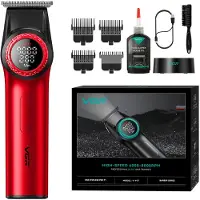 VGR 977 Tondeuse Professionnelle pour Homme, Tondeuse T-Blade 8000rpm, Tondeuse sans Fil Rechargeable