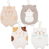 Jojomino Serviette à main suspendue, serviette à main absorbante, motif chaton mignon, serviette de cuisine à séchage rapide, serviette pour enfants