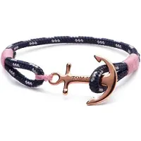 Tom Hope Bracelet - - Tissu Bleu - Métal - Mixte - Élégant et Résistant