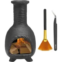 Exogio Brûleur d'encens, support en céramique, récupérateur de cendres avec brosse de nettoyage, pince à épiler, bol décoratif