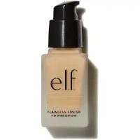 e.l.f. elfe. Fond de teint Flawless Finish amliore le teint irrgulier Couverture moyenne lgre et polissage semi-mat vgtalien et sans cruaut enver