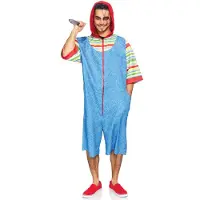 Leg avenue Creepy Killer comprend une combinaison capuche imprime avec des poches et une fermeture clair double face.