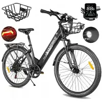 Samebike - RS-A01 Pro - Vélo Électrique - Moteur 1000W - Batterie 36V 15Ah - Vitesse Max 35km/h - 90KM d'autonomie - Noir
