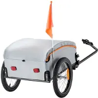 OEM Remorque pour vélo 100 lb, pliable, polyvalente, avec dispositifs de sécurité, universelle