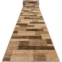 Rugsx Tapis de couloir KARMEL Deski planches noix 80cm 80x700 cm