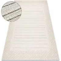 Rugsx Tapis JERSEY 19261 crème - Cadre, structurelles, boucle BOHO 200x290 cm