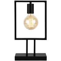 Helloshop26 Lampe de table 37,5 cm métal noir 03_0002489