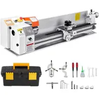 DUOKU Tour à Métaux d'Établi Filetage Électrique--220 x 1000 mm-Alimentation Automatique 2500 tr/min 1250 W Moteur Sans Balais