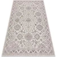 Rugsx Tapis COLOR 19521260 SISAL ornement, cadre beige 80x150 cm
