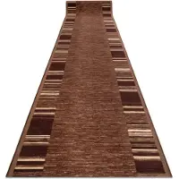 Rugsx TAPIS DE COULOIR antidérapant ADAGIO marron 57x280 cm