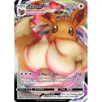 Pokémon Eevee VMAX SWSH087 - Tarjeta de Arte Completo con diseño de Espada y Escudo