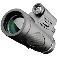 TAUOH 12x50 Monoculaire BAK4 Prisma Telescópio HD Portátil Iluminado para ObservaçÃo de Pássaros Caminhadas Monoculaire, PadrÃo