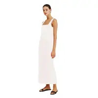 Semoic Débardeur moulant basique sans manches pour femme, couleur unie, décontracté