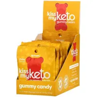 Kiss My Keto , Oursons Gélifiés Kéto, Fruités, 12 Sachets, 0,79 oz (23 g) Chacun