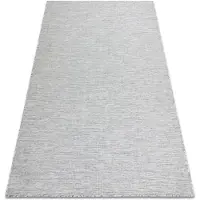 Rugsx Tapis SIZAL PATIO 3069 marocain Trellis tissé à plat gris / beige 155x220 cm