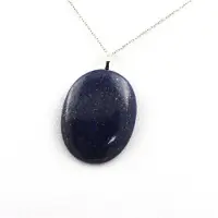 Bijoux Pierres et Minéraux. Collier Lapis Lazuli. 68.60 ct. Forme ovale..