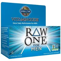 Garden of life , Vitamin Code, RAW One pour Hommes Multivitamines Quotidiennes, 30 Gélules Végétariennes