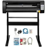 OEM Machine de découpe vinyle de 28 pouces, plotteur de découpe de papier de 720 mm avec plaque de base stabilisée, couleur noire