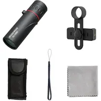 Typecat Télescope monoculaire 2000 x 24 pour adultes et enfants, avec adaptateur pour téléphone et poche
