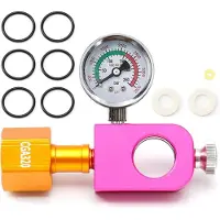 Torribaly Adaptateur de recharge de CO2 pour soda, remplissage avec manomètre et soupape de décharge, réservoir de CO2 DUO Terra Art Soda CGA320