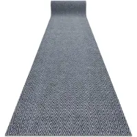Rugsx Paillasson antidérapant pour les mètres courants 100 cm MAGNUS 2954 Zigzag extérieur, intérieur gris 100x200 cm