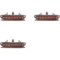 Spactz Lot de 3 brûleurs d'encens tibétains antiques faits à la main, porte-bâtons, salon de thé, décoration de maison, bureau, artisanat, ornements 3