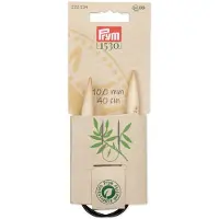 Prym Aiguilles tricoter circulaires en bambou 10 mm, 40 cm, naturel