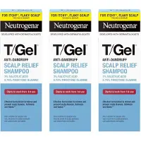 Neutrogena Shampooing antipelliculaire T Gel Scalp Relief 3 x 150 ml Réduit les pellicules, les démangeaisons et la sécheresse