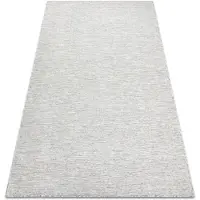 Rugsx Tapis SIZAL PATIO 3077 diamants tissé à plat gris / beige 78x150 cm