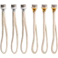 Typecat Lot de 6 mèches catalytiques de rechange pour lampes à huile, brûleurs à air comprimé