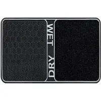 Rugsx Paillasson antidérapant pour les mètres courants BH DM003 Wet Dry, extérieur, intérieur, sur caoutchouc - argent 45x80 cm