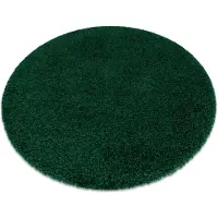 Rugsx Tapis SOFFI Cercle shaggy 5cm bouteille verte cercle 100 cm