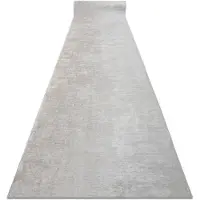 Rugsx TAPIS DE COULOIR antidérapant LOTUS SMOOTH 52420 Mélange beige lavable 60cm 60x380 cm