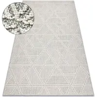 Rugsx Tapis JERSEY 19241 gris - Losangos, géométrique structurelles, boucle BOHO 160x220 cm