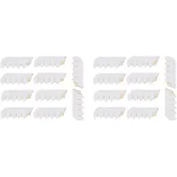 Semoic 100 PièCes ÉVentails à Main Mariage ÉVentail en Papier Ventilateur Poche Blanc Ventilateur Pliant en Bambou Chinois pour Fournitures de