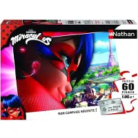 Nathan Puzzle Miraculous Ladybug - Puzzle pour enfants en carton de 60 pièces
